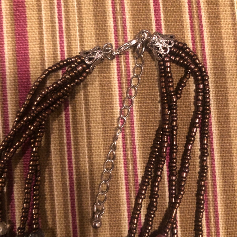 Multi Stone Necklace With Coordinating Stretch Br… - image 4